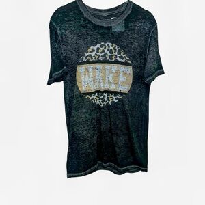 gameday couture social house Wake leopard t-shirt Small S like new